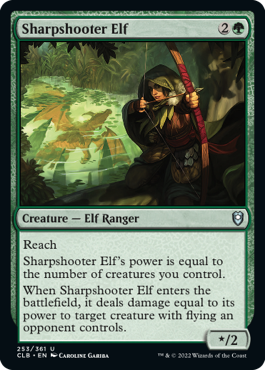 MTG Battle for Baldur's Gate 253/361 Sharpshooter Elf