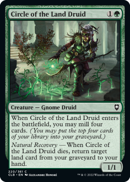 MTG Battle for Baldur's Gate 220/361 Circle of the Land Druid