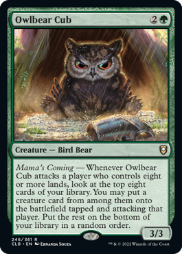 MTG Battle for Baldur's Gate 246/361 Owlbear Cub