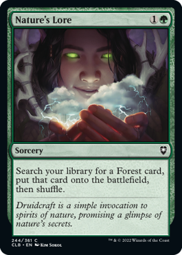MTG Battle for Baldur's Gate 244/361 Nature's Lore