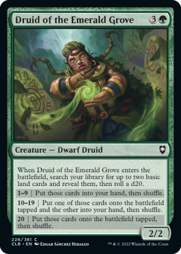 MTG Battle for Baldur's Gate 226/361 Druid of the Emerald Grove