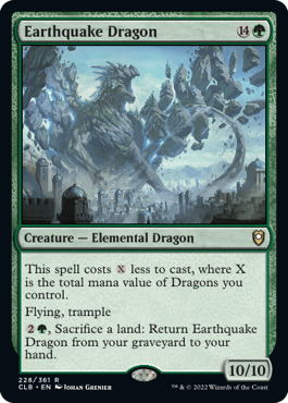 MTG Battle for Baldur's Gate 228/361 Earthquake Dragon