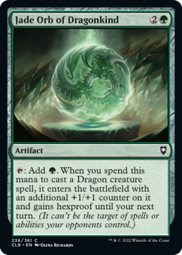 MTG Battle for Baldur's Gate 236/361 Jade Orb of Dragonkind