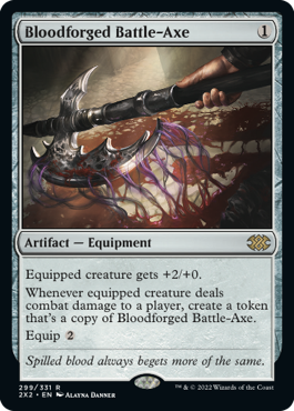MTG Double Masters 299/331 Bloodforged Battle-Axe
