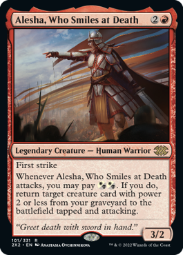 MTG Double Masters 101/331 Alesha, Who Smiles at Death