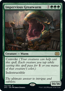 MTG Double Masters 152/331 Impervious Greatwurm