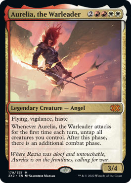 MTG Double Masters 179/331 Aurelia, the Warleader