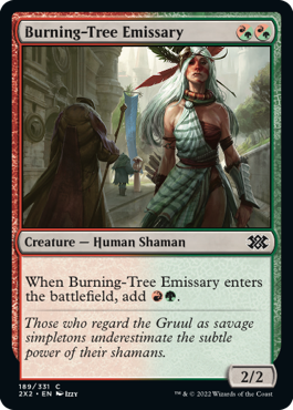 MTG Double Masters 189/331 Burning-Tree Emissary