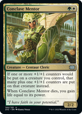 MTG Double Masters 195/331 Conclave Mentor