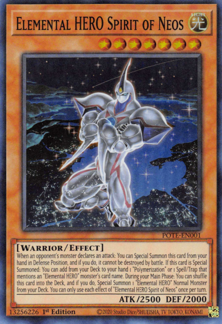 Power Of The Elements POTE-EN001 Elemental HERO Spirit of Neos