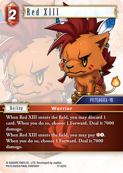 Final Fantasy Opus XVII 17-021 Red XIII