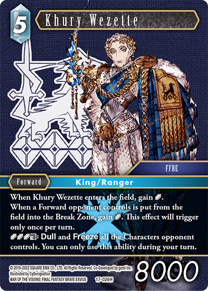 Final Fantasy Opus XVII 17-026 Khury Wezette