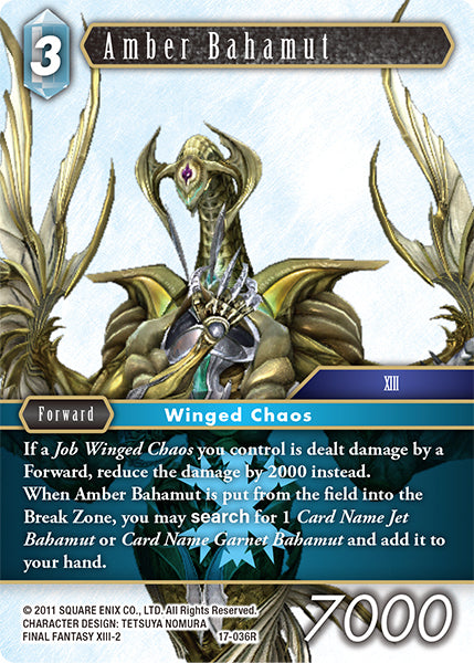 Final Fantasy Opus XVII 17-036 Amber Bahamut