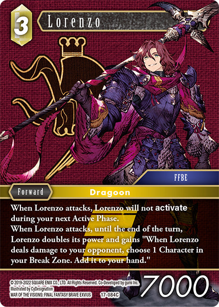Final Fantasy Opus XVII 17-084 Lorenzo