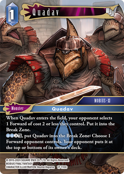 Final Fantasy Opus XVII 17-110 Quadav