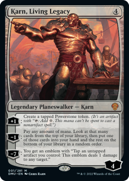 MTG Dominaria United 001/281 Karn, Living Legacy