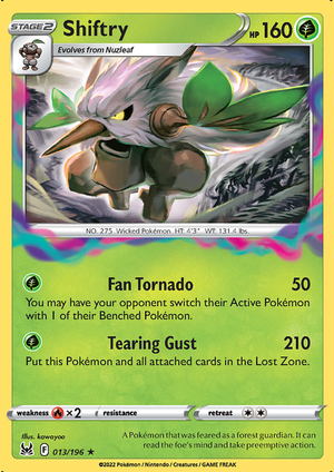 SWSH Lost Origin 013-196 Shiftry