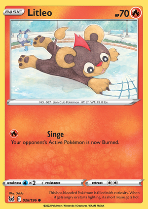 SWSH Lost Origin 028-196 Litleo