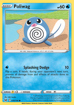 SWSH Lost Origin 030-196 Poliwag