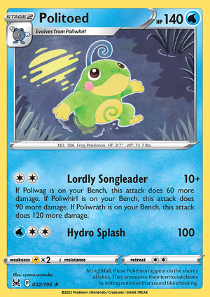 SWSH Lost Origin 032-196 Politoed