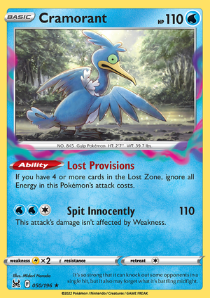 SWSH Lost Origin 050-196 Cramorant