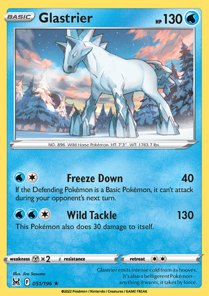 SWSH Lost Origin 051-196 Glastrier