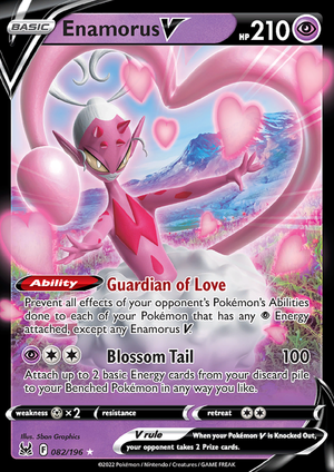 SWSH Lost Origin 082-196 Enamorus V