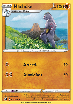SWSH Lost Origin 087-196 Machoke