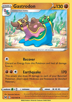 SWSH Lost Origin 102-196 Gastrodon