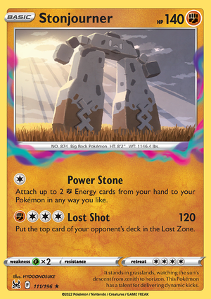 SWSH Lost Origin 111-196 Stonjourner