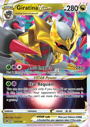 SWSH Lost Origin 131-196 Giratina VSTAR