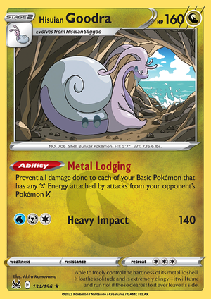 SWSH Lost Origin 134-196 Hisuian Goodra