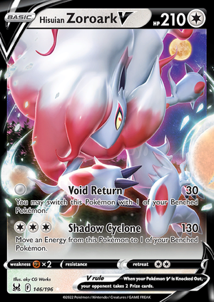 SWSH Lost Origin 146-196 Hisuian Zoroark V