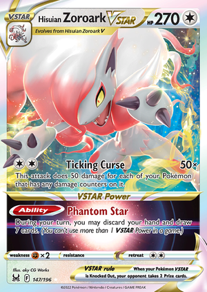 SWSH Lost Origin 147-196 Hisuian Zoroark VSTAR