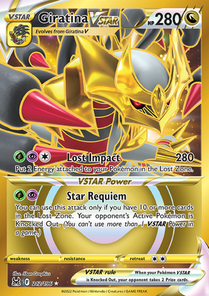 SWSH Lost Origin 212-196 Giratina VSTAR