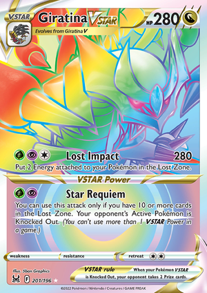 SWSH Lost Origin 201-196 Giratina VSTAR
