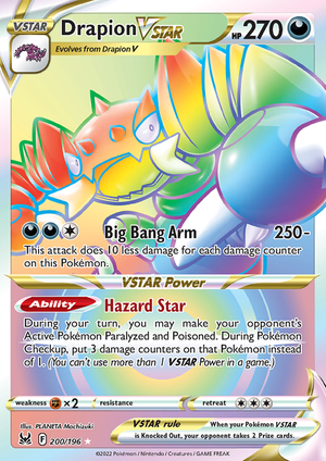 SWSH Lost Origin 200-196 Drapion VSTAR