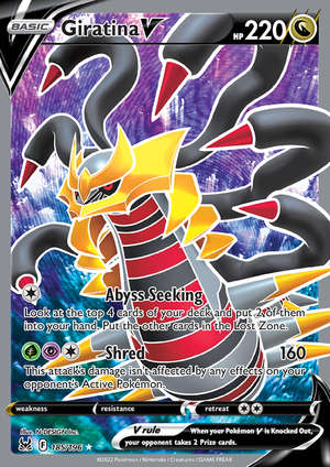 SWSH Lost Origin 185-196 Giratina V