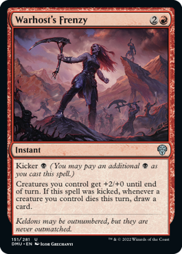 MTG Dominaria United 151/281 Warhost's Frenzy