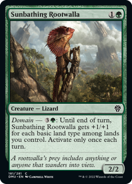 MTG Dominaria United 181/281 Sunbathing Rootwalla