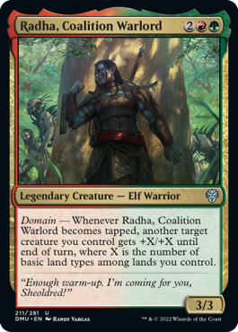 MTG Dominaria United 211/281 Radha, Coalition Warlord