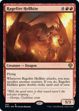 MTG Dominaria United 285 Ragefire Hellkite