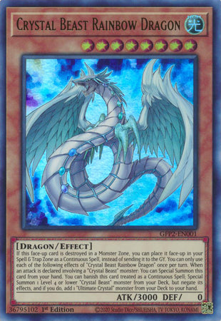 Ghosts From The Past The 2nd Haunting GFP2-EN001 Crystal Beast Rainbow Dragon