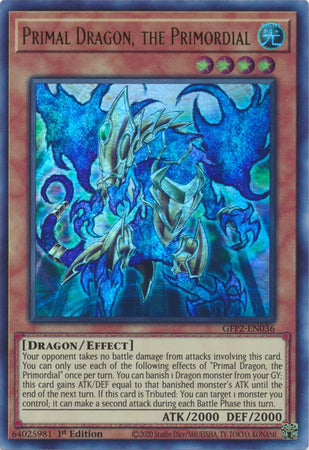 Ghosts From The Past The 2nd Haunting GFP2-EN036 Primal Dragon, the Primordial