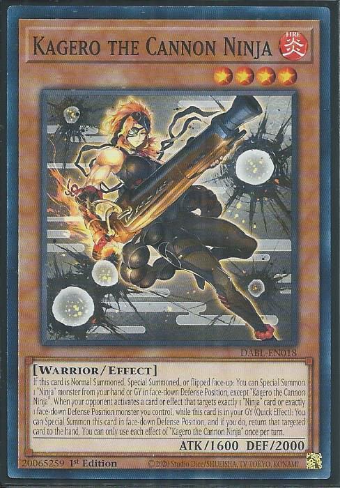 Darkwing Blast DABL-EN018 Kagero the Cannon Ninja