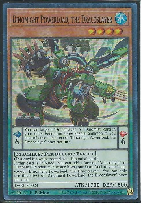 Darkwing Blast DABL-EN024 Dinomight Powerload, the Dracoslayer