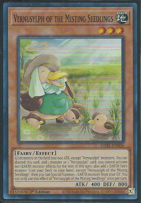 Darkwing Blast DABL-EN026 Vernusylph of the Misting Seedlings