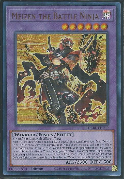 Darkwing Blast DABL-EN040 Meizen the Battle Ninja