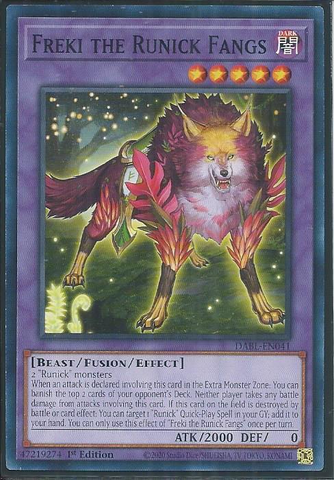 Darkwing Blast DABL-EN041 Freki the Runick Fangs