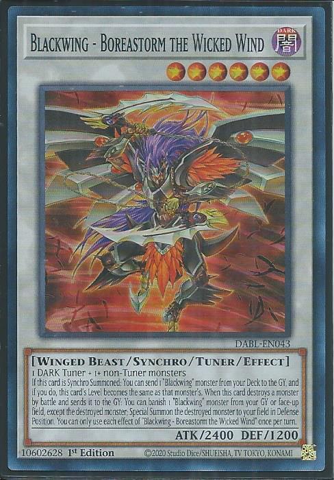 Darkwing Blast DABL-EN043 Blackwing - Boreastorm the Wicked Wind